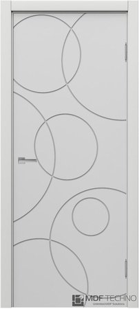 Входная дверь  - Межкомнатная дверь эмаль модель Доминика Стефани 1111 Белый
