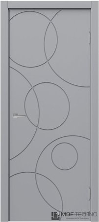 Входная дверь  - Межкомнатная дверь эмаль модель Доминика Стефани 1111 RAL 7040