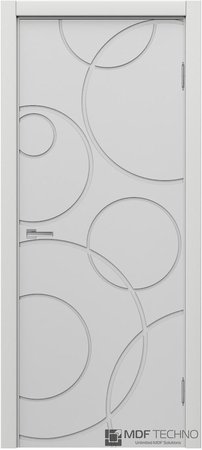 Входная дверь  - Межкомнатная дверь эмаль модель Доминика Стефани 1112 Белый