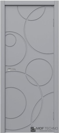 Входная дверь  - Межкомнатная дверь эмаль модель Доминика Стефани 1112 RAL 7040