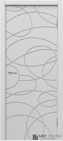 Входная дверь  - Межкомнатная дверь эмаль модель Доминика Стефани 1113 Белый