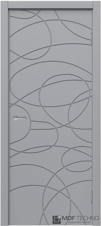 Входная дверь  - Межкомнатная дверь эмаль модель Доминика Стефани 1113 RAL 7040