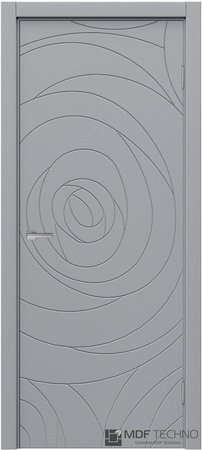 Входная дверь  - Межкомнатная дверь эмаль модель Доминика Стефани 1121 RAL 7040