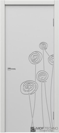 Входная дверь  - Межкомнатная дверь эмаль модель Доминика Стефани 1122 Белый