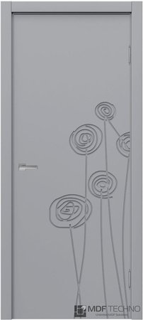 Входная дверь  - Межкомнатная дверь эмаль модель Доминика Стефани 1122 RAL 7040