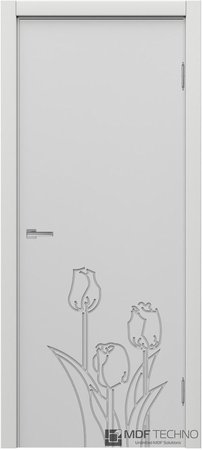 Входная дверь  - Межкомнатная дверь эмаль модель Доминика Стефани 1123 Белый