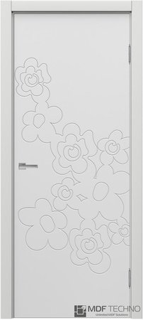 Входная дверь  - Межкомнатная дверь эмаль модель Доминика Стефани 1124 Белый