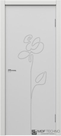 Входная дверь  - Межкомнатная дверь эмаль модель Доминика Стефани 1125 Белый