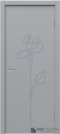 Входная дверь  - Межкомнатная дверь эмаль модель Доминика Стефани 1125 RAL 7040