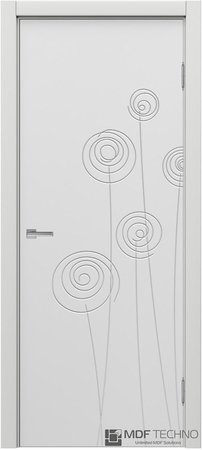 Входная дверь  - Межкомнатная дверь эмаль модель Доминика Стефани 1126 Белый