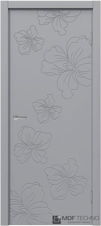 Входная дверь  - Межкомнатная дверь эмаль модель Доминика Стефани 1127 RAL 7040