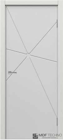 Входная дверь  - Межкомнатная дверь эмаль модель Доминика Стефани 1128 Белый