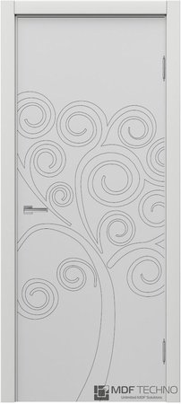 Входная дверь  - Межкомнатная дверь эмаль модель Доминика Стефани 1131 Белый