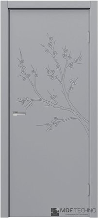 Входная дверь  - Межкомнатная дверь эмаль модель Доминика Стефани 1132 RAL 7040