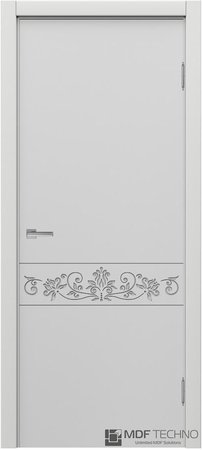 Входная дверь  - Межкомнатная дверь эмаль модель Доминика Стефани 1141 Белый