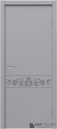 Входная дверь  - Межкомнатная дверь эмаль модель Доминика Стефани 1141 RAL 7040