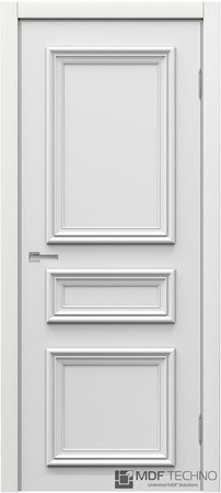 Входная дверь  - Межкомнатная дверь эмаль модель Доминика Стефани 2003 Белый