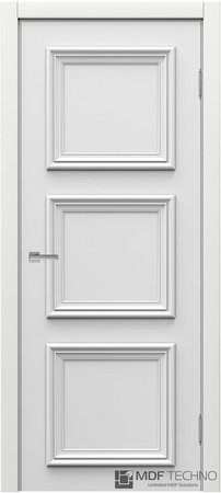 Входная дверь  - Межкомнатная дверь эмаль модель Доминика Стефани 2004 Белый