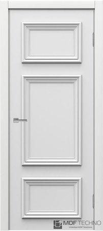 Входная дверь  - Межкомнатная дверь эмаль модель Доминика Стефани 2005 Белый