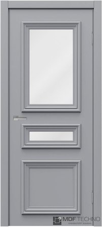 Входная дверь  - Межкомнатная дверь эмаль модель Доминика Стефани 2013 RAL 7040