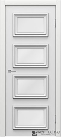 Входная дверь  - Межкомнатная дверь эмаль модель Доминика Стефани 2019 Белый