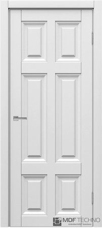 Входная дверь  - Межкомнатная дверь эмаль модель Доминика Стефани 3007 Белый