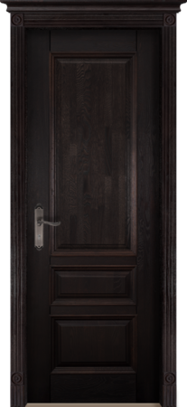 Входная дверь  - Межкомнатная дверь Массив ольхи ОКА модель Аристократ-1 ДГ Венге