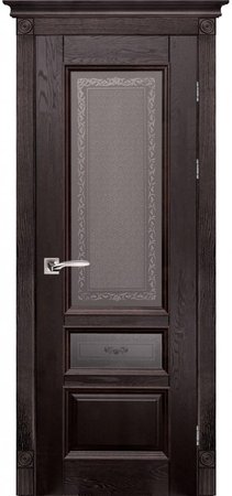 Входная дверь  - Межкомнатная дверь Массив ольхи ОКА модель Аристократ-3 ДО Венге