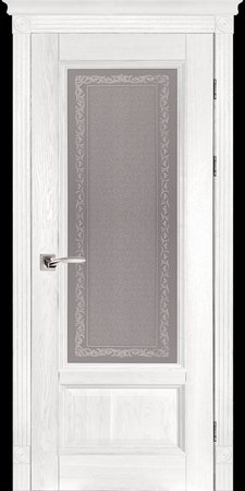 Входная дверь  - Межкомнатная дверь Массив ольхи ОКА модель Аристократ-4 ДО Эмаль белая