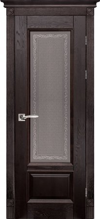 Входная дверь  - Межкомнатная дверь Массив ольхи ОКА модель Аристократ-4 ДО Венге