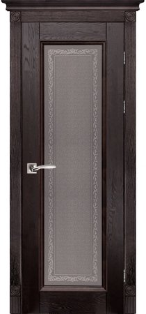 Входная дверь  - Межкомнатная дверь Массив ольхи ОКА модель Аристократ-5 ДО Венге