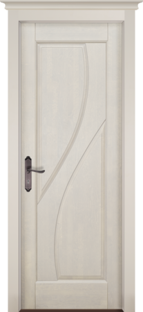 Входная дверь  - Межкомнатная дверь Массив ольхи ОКА модель Даяна ДГ Слоновая кость