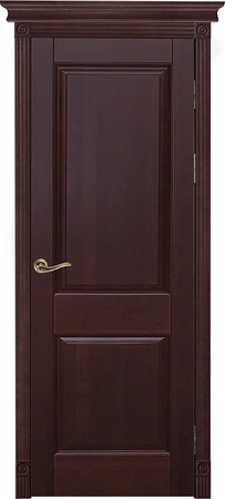 Входная дверь  - Межкомнатная дверь Массив ольхи ОКА модель Элегия ДГ Махагон