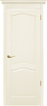 Входная дверь  - Межкомнатная дверь Массив ольхи ОКА модель Лео ДГ Слоновая кость