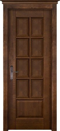 Входная дверь  - Межкомнатная дверь Массив ольхи ОКА модель Лондон ДГ Орех античный