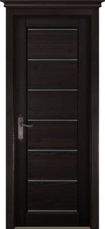 Входная дверь  - Межкомнатная дверь Массив ольхи ОКА модель Премьер плюс ДЧ Венге