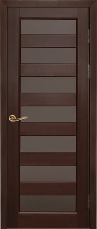 Входная дверь  - Межкомнатная дверь Массив ольхи ОКА модель Премьер плюс ДО Махагон