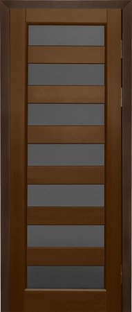 Входная дверь  - Межкомнатная дверь Массив ольхи ОКА модель Премьер плюс ДО Орех античный