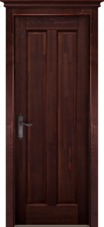Входная дверь  - Межкомнатная дверь Массив ольхи ОКА модель Сорренто ДГ Махагон