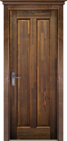 Входная дверь  - Межкомнатная дверь Массив ольхи ОКА модель Сорренто ДГ Орех античный