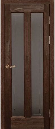 Входная дверь  - Межкомнатная дверь Массив ольхи ОКА модель Сорренто ДО Орех античный