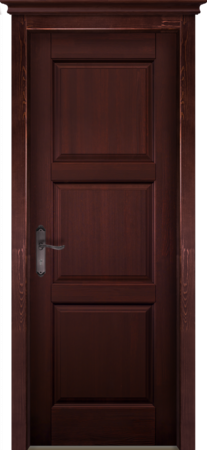 Входная дверь  - Межкомнатная дверь Массив ольхи ОКА модель Турин ДГ Махагон