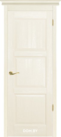 Входная дверь  - Межкомнатная дверь Массив ольхи ОКА модель Турин ДГ Слоновая кость