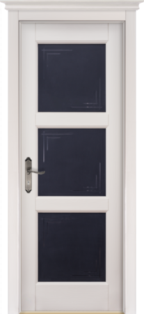 Входная дверь  - Межкомнатная дверь Массив ольхи ОКА модель Турин ДО Слоновая кость