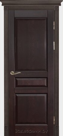 Входная дверь  - Межкомнатная дверь Массив ольхи ОКА модель Валенсия ДГ Венге