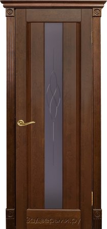 Входная дверь  - Межкомнатная дверь Массив ольхи ОКА модель Версаль ДО Орех античный