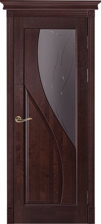Входная дверь  - Межкомнатная дверь Массив сосны ОКА модель Даяна ДО Махагон