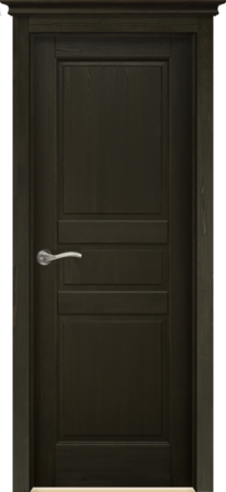 Входная дверь  - Межкомнатная дверь Массив сосны ОКА модель Доротея ДГ Эйвори блэк