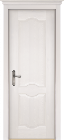 Входная дверь  - Межкомнатная дверь Массив сосны ОКА модель Феррара ДГ Слоновая кость