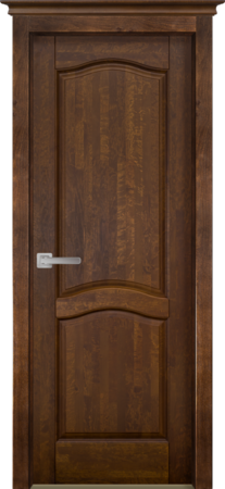 Входная дверь  - Межкомнатная дверь Массив сосны ОКА модель Лео ДГ Орех античный